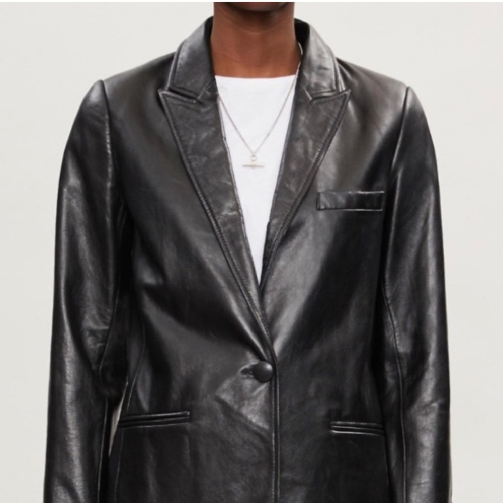 Sandro leather jacket size 0.